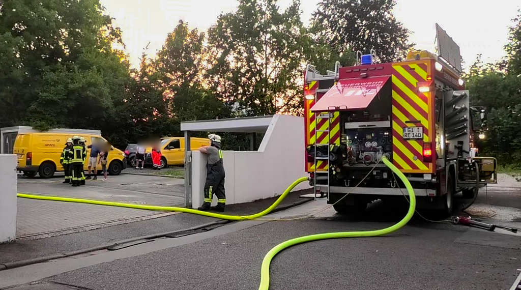 Brand im Postverteilzentrum Reiskirchen
